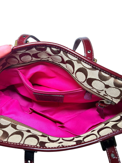 2004 Berry Coach Gallery Tote